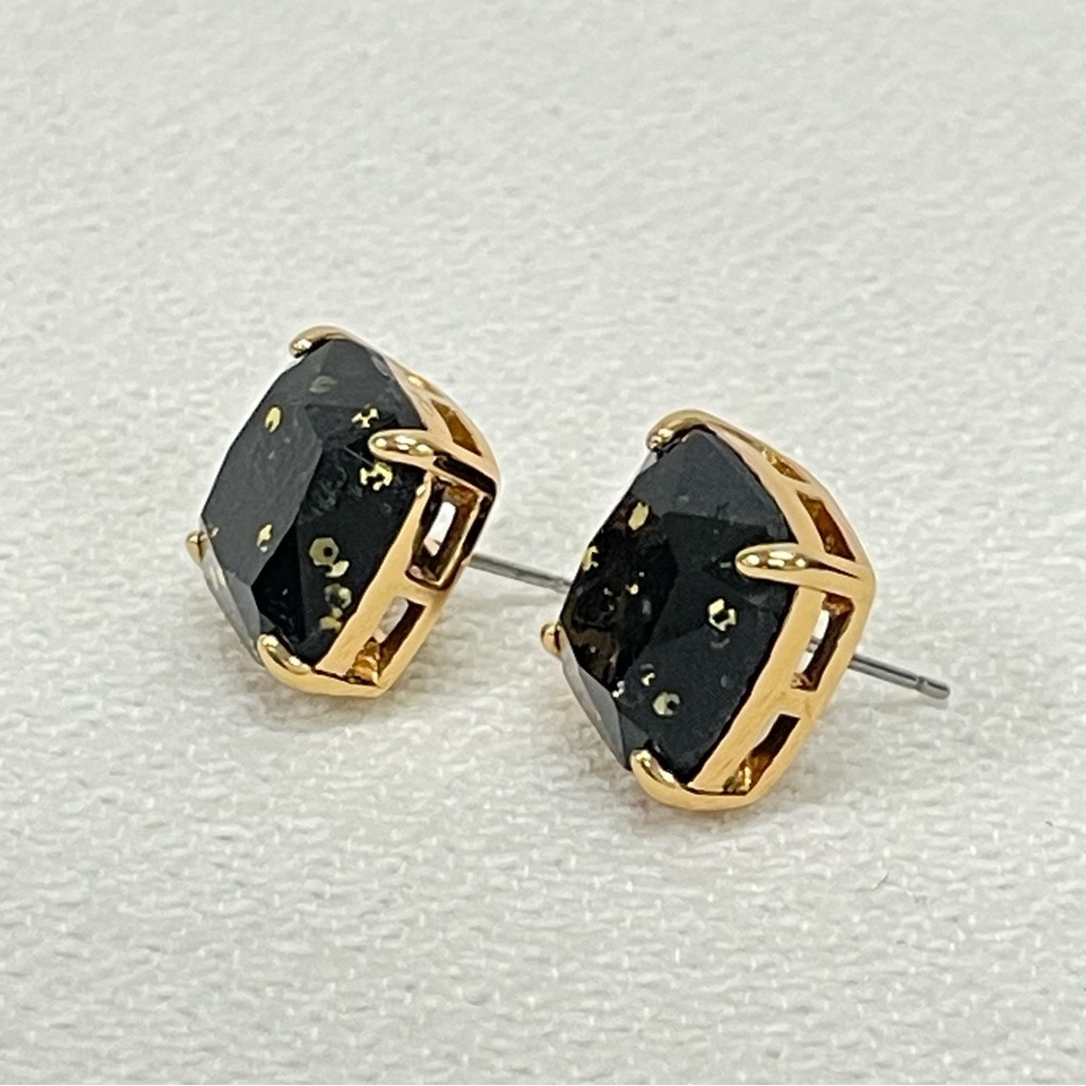 Kate Spade Black and Gold Stud Earrings